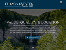 Tablet Screenshot of ithacaestatesrealty.com
